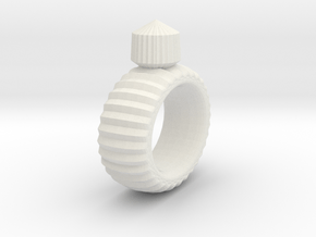 Craft Ring in White Natural Versatile Plastic