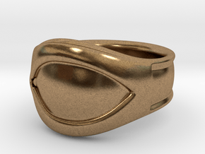  "All Seeing Eye" Ring, Size 10, Left eye in Natural Brass