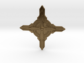 Jeweled Star 02 - 50mm in Natural Bronze