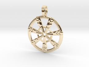 SUMERIAN FLUX in 14k Gold Plated Brass