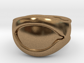 "All Seeing Eye" Ring, Right eye in Natural Brass: 6 / 51.5