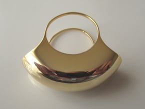 Lid for Pillbox Ring - size 10 in 18k Gold Plated Brass