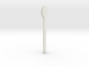 Lh Helical Gear in White Natural Versatile Plastic