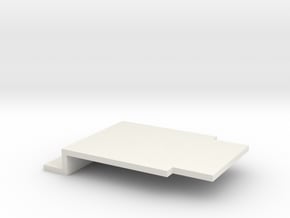 Battery Cover in White Natural Versatile Plastic
