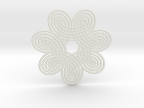 0532 Motion Of Points Around Circle (5cm) #009 in White Natural Versatile Plastic