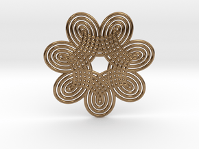 0532 Motion Of Points Around Circle (5cm) #009 in Natural Brass