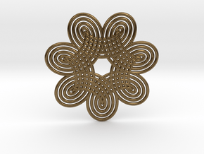 0532 Motion Of Points Around Circle (5cm) #009 in Natural Bronze