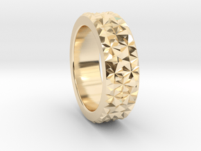 Light Reflection Ring in 14k Gold Plated Brass