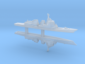  Atago-class Destroyer x 2, 1/6000 in Tan Fine Detail Plastic