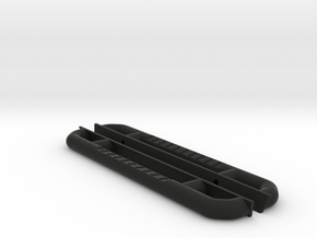 1/10 Scale Jeep rock sliders in Black Natural Versatile Plastic