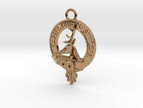 Clan Davidson key-fob in Polished Brass