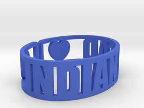 Indian Head Cuff in Blue Processed Versatile Plastic