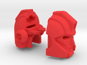 Armored Bodyguard Head "AHM" in Red Processed Versatile Plastic