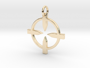 Recon Pendant in 14K Yellow Gold