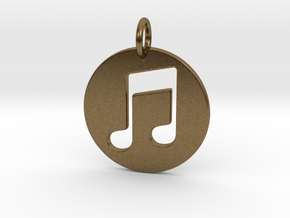 Music Note in Natural Bronze