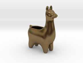 Llama Planters - Small in Natural Bronze