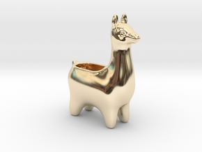 Llama Planters - Small in 14K Yellow Gold