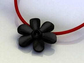 Hope Flower in Matte Black Steel