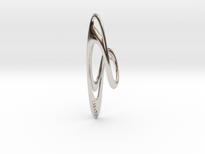 Loop Earring or Pendant top  in Platinum