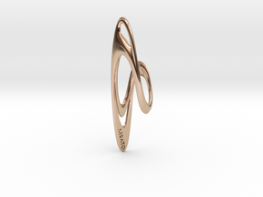 Loop Earring or Pendant top  in 14k Rose Gold Plated Brass