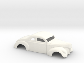 1/25 1940 Ford Coupe 3 In Chop 4  In Section in White Processed Versatile Plastic
