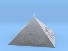 Pyramid Pendant (Engraved) in Smooth Fine Detail Plastic