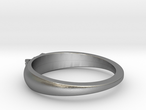 Ø0.699 inch/Ø17.75 Mm Japanese Sunrise Ring in Natural Silver