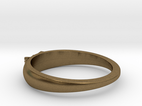 Ø0.699 inch/Ø17.75 Mm Japanese Sunrise Ring in Natural Bronze