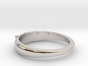 Ø0.699 inch/Ø17.75 Mm Japanese Sunrise Ring in Platinum