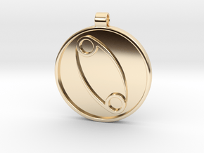 Zodiac KeyChain Medallion-CANCER in 14K Yellow Gold