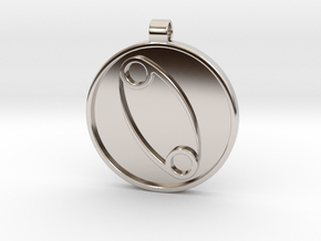 Zodiac KeyChain Medallion-CANCER in Platinum