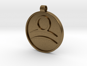Zodiac KeyChain Medallion-LIBRA in Natural Bronze