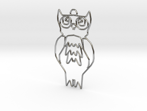 Owl in Polished Silver