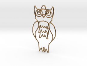 Owl in Natural Brass