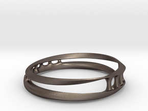 Bracelet 1 in Polished Bronzed Silver Steel