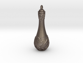 Love Potion - 40mm in Polished Bronzed Silver Steel
