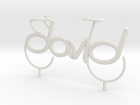 David Bicycle in White Natural Versatile Plastic