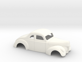 1/24 1940 Ford Coupe Stock in White Processed Versatile Plastic