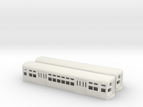  CTA 6000 Series, As-Built Flat Door Pair in White Natural Versatile Plastic