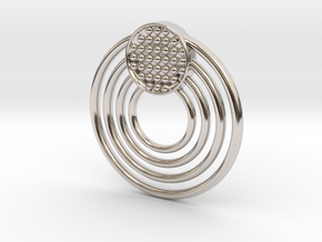Circular Pendant in Platinum