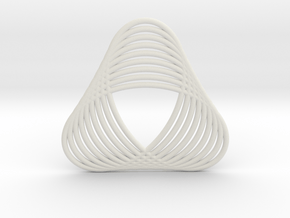 0539 Motion Of Points Around Circle (5cm) #016 in White Natural Versatile Plastic