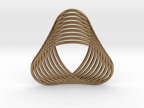 0539 Motion Of Points Around Circle (5cm) #016 in Natural Brass