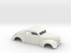 1/8 1940 Ford Coupe 3 In Chop 4  In Section in White Natural Versatile Plastic
