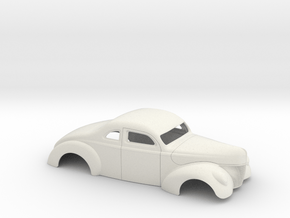 1/12 1940 Ford Coupe 3 In Chop 4  In Section in White Natural Versatile Plastic