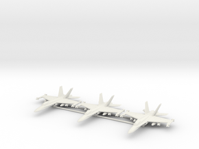 F-18C 1/210 x3 in White Natural Versatile Plastic