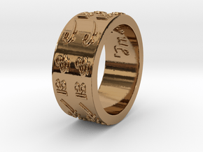 'In Tune'  Forever Ring in Polished Brass: 7.75 / 55.875