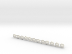 Flag pole bracket 01.  1:64 Scale in White Natural Versatile Plastic