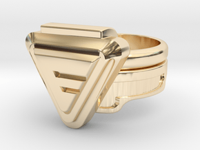 Doctor Evil Ring 16.30mm 5 3/4 No medical symbol in 14k Gold Plated Brass