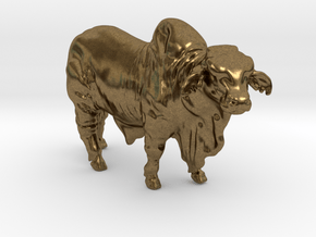 Brahma Bull in Natural Bronze