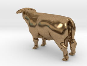 Hereford Bull in Natural Brass